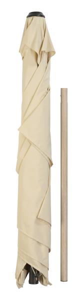 Schneider Stahl Kurbelschirm Cordoba 230x150cm knickbar Stock 38mm Natur